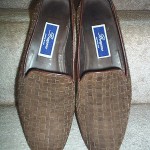 AWESOME BROWN  WOVEN COLE HAAN BRAGANO ITALY CASUAL SLIP ON LOAFERS LEATHER 10M