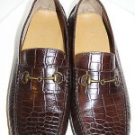 Cole Haan Leather Driving Moccasins Brown Croc Howland Bit Slip On Loafer 10.5 M