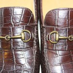 Cole Haan Leather Driving Moccasins Brown Croc Howland Bit Slip On Loafer 10.5 M