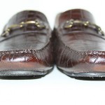 Cole Haan Leather Driving Moccasins Brown Croc Howland Bit Slip On Loafer 10.5 M