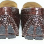 Cole Haan Leather Driving Moccasins Brown Croc Howland Bit Slip On Loafer 10.5 M