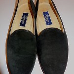 Rare Men’s Cole Haan Bragano Black Suede Smoking Slippers 8 M Black