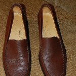 COLE HAAN MEN 8.5 – 8 1/2 MOCHA BROWN LEATHER LOAFER SLIDE ON