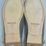 Diesel ‘Connect Grahl’ Men’s Brindle Gray Suede Loafer Size 10.5 M EU 44