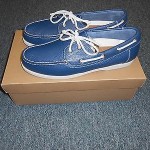 New Cole Haan Dominick Boat Shoe Blazer Blue Size 10-1/2 M