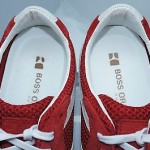 Hugo Boss Orlenno Bright Red Sneakers Tennis Shoes Size 11 44 NIB