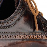 Cole Haan C11716 Lunargrand 9.5 Camello Black Wingtip Oxford Brogue shoe nike