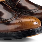Cole Haan C11716 Lunargrand 9.5 Camello Black Wingtip Oxford Brogue shoe nike