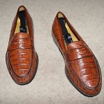 GORGEOUS COLE HAAN “GENUINE CROCODILE” ITALY MADE LOAFERS 9 $1295