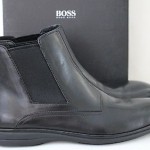 $295 NEW in box Men’s HUGO BOSS size 11.5D  black ankle BOOTS Callos NIB SALE