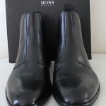 $295 NEW in box Men’s HUGO BOSS size 11.5D  black ankle BOOTS Callos NIB SALE