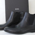 $295 NEW in box Men’s HUGO BOSS size 11.5D  black ankle BOOTS Callos NIB SALE