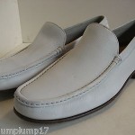White Leather, Cole Haan, Men’s Loafers, Size 9-1/2
