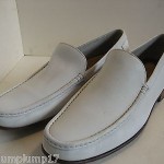 White Leather, Cole Haan, Men’s Loafers, Size 9-1/2