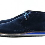 HUGO BOSS ORANGE LABEL NAVY BLUE VOLUE SHOES BOOTS LEATHER SUEDE NEW SIZE 10 43