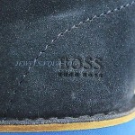 HUGO BOSS ORANGE LABEL NAVY BLUE VOLUE SHOES BOOTS LEATHER SUEDE NEW SIZE 10 43