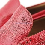 HUGO BOSS BLACK LABEL RED DRIVING MOCCASINS SHOES 100% LEATHER NEW SIZE 10, 43