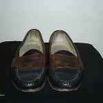 COLE HAAN BLUE AND BROWN LOAFERS LEATHER UPPER AND LINING SZ 10