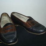 COLE HAAN BLUE AND BROWN LOAFERS LEATHER UPPER AND LINING SZ 10