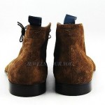 HUGO BOSS BLACK LABEL ANSONIO SHOES BOOTS BROWN 100% LEATHER NEW SIZE 9 42 ITALY