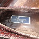 Bragano by Cole Haan Woven Leather Loafers Tassels Burgundy Mens Shoes 10.5