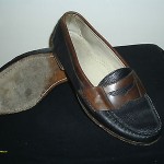 COLE HAAN BLUE AND BROWN LOAFERS LEATHER UPPER AND LINING SZ 10