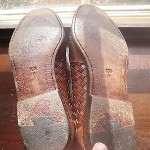 Bragano by Cole Haan Woven Leather Loafers Tassels Brown Mens Shoes 10.5