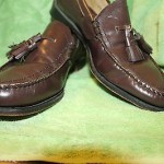 COLE HAAN MEN’S BROWN TASSEL LOAFERS SHOES SIZE 8 D USED