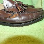 COLE HAAN MEN’S BROWN TASSEL LOAFERS SHOES SIZE 8 D USED