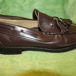 COLE HAAN MEN’S BROWN TASSEL LOAFERS SHOES SIZE 8 D USED