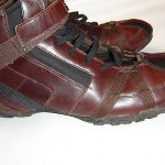 Diesel Prospect men’s size 13 brown and black leather high top shoes lace up