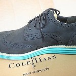 NEW IN BOX COLE HAAN LUNARGRAND WINGTIP BLACK SUEDE / POOLSIDE Size 8.5M