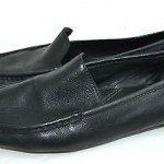 COMFORTABLE COLE HAAN BLACK GENUINE LEATHER FLAT SHOES SIZE 8 M