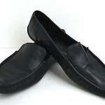 COMFORTABLE COLE HAAN BLACK GENUINE LEATHER FLAT SHOES SIZE 8 M