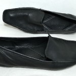 COMFORTABLE COLE HAAN BLACK GENUINE LEATHER FLAT SHOES SIZE 8 M