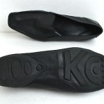 COMFORTABLE COLE HAAN BLACK GENUINE LEATHER FLAT SHOES SIZE 8 M
