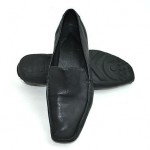COMFORTABLE COLE HAAN BLACK GENUINE LEATHER FLAT SHOES SIZE 8 M