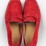 HUGO BOSS BLACK LABEL RED SUEDE SAHAMIO MOCCASINS SHOES LEATHER NEW SIZE 9, 42