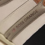 $225 Hugo Boss Sneakers Mens Grey Brown Navy White Shoes 12 45 Trainers Kicks .5