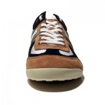 $225 Hugo Boss Sneakers Mens Grey Brown Navy White Shoes 12 45 Trainers Kicks .5