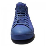 $275 Hugo Boss Red Label Canvas Sneakers Blue Mens Shoes Trainers Hi-top Lace-up