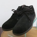 Mens sz 10 M black suede Diesel lace tie ankle athletic sole boot shoes