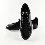 Hugo Boss Mens Black Fashion Leather Sneakers GRAMINO # 50273467 Size 10 New