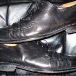 PRE-OWNED Mens Hugo Boss Dress Shoes Size 12 (Black)