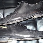 PRE-OWNED Mens Hugo Boss Dress Shoes Size 12 (Black)