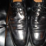 PRE-OWNED Mens Hugo Boss Dress Shoes Size 12 (Black)