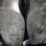 PRE-OWNED Mens Hugo Boss Dress Shoes Size 12 (Black)