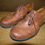 TIMBERLAND EARTHKEEPERS MEN’S BROWN LEATHER CASUAL SHOES SZ 9.5