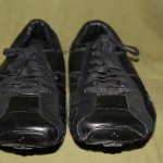 Mens Black Leather Diesel Casual Shoes size 12