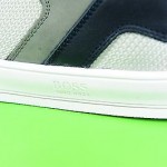 NIB HUGO BOSS GREEN $185 MEN’S ATTAIN LEATHER BLUE SNEAKERS SHOES 12